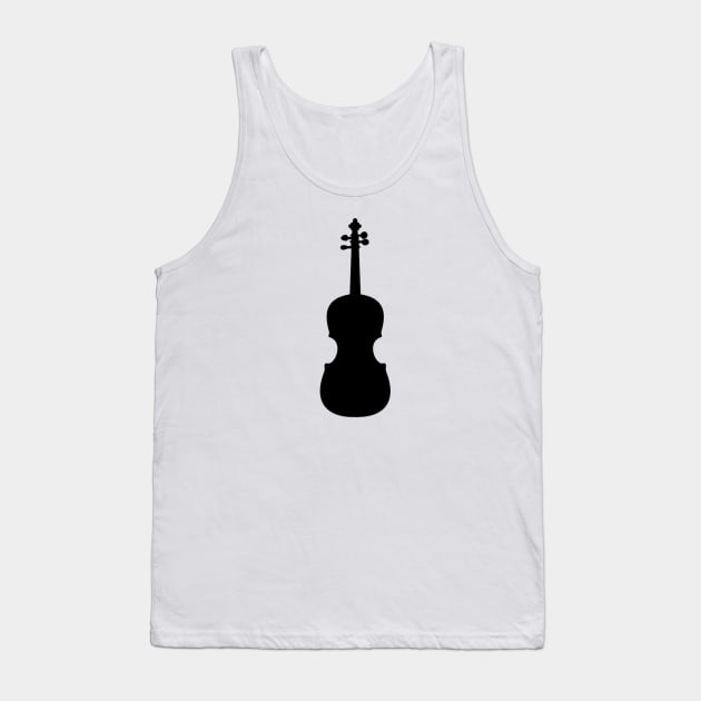 Violin vector silhouette Tank Top by Redbooster